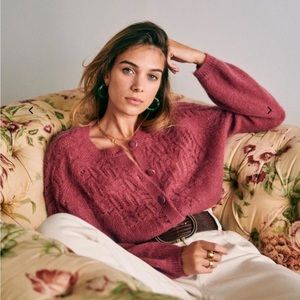 Sezane Tonio Jumper in Rosewood